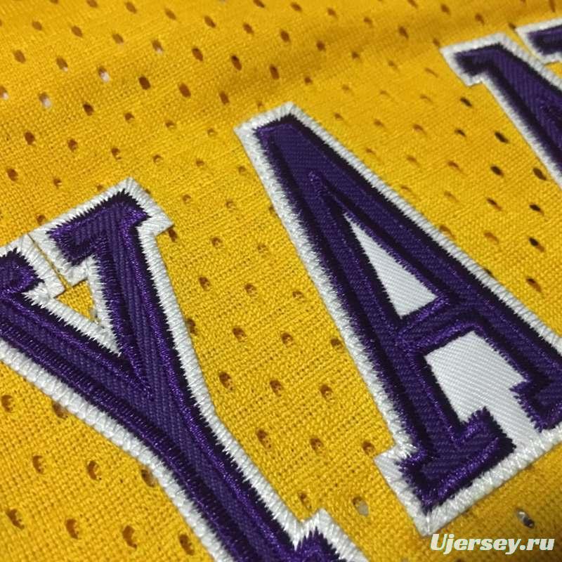 Men's Kobe Bryant Yellow Retro Classic Team Jersey