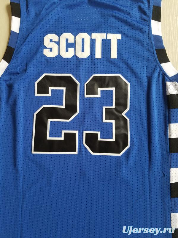 Nathan Scott 23 One Tree Hill Ravens Blue Basketball Jersey