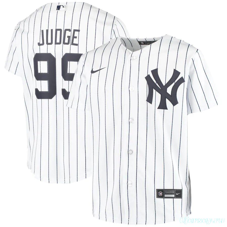 Youth Aaron Judge White Home 2020 Player Name Team Jersey