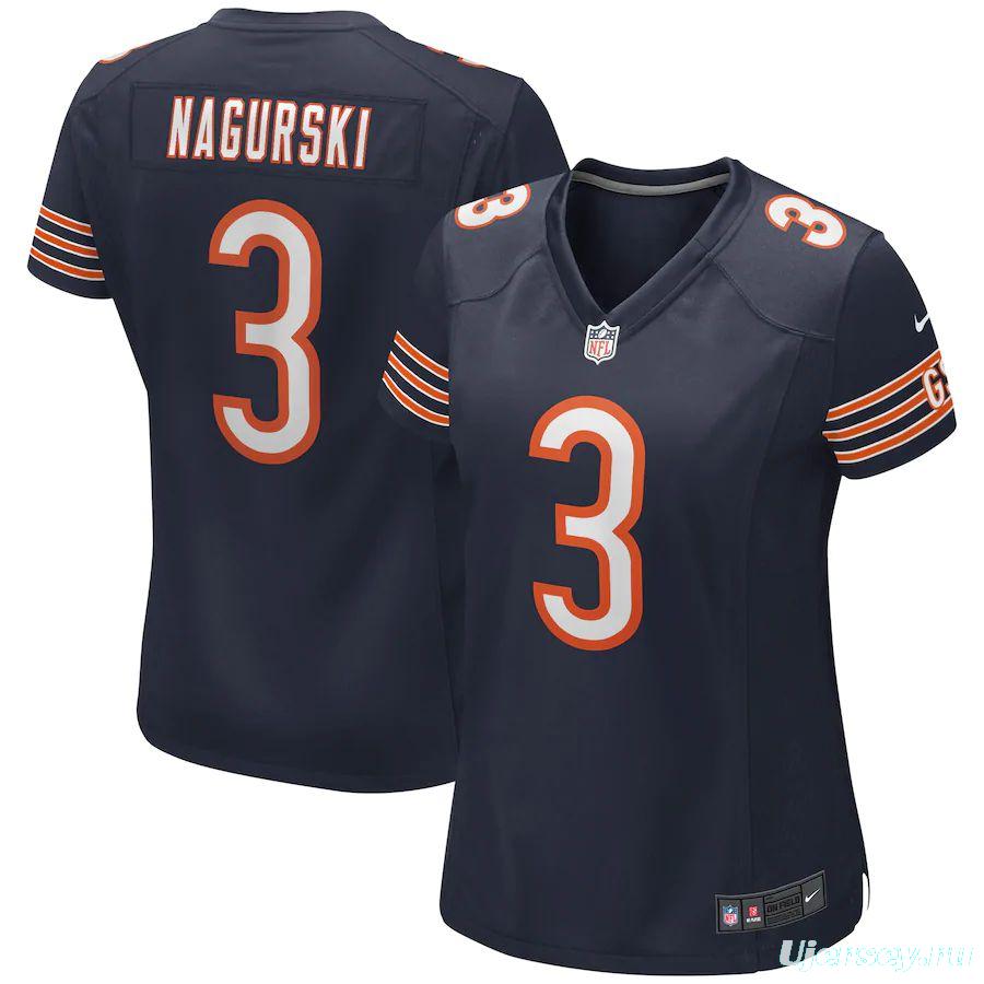 Women's Bronko Nagurski Navy Retired Player Limited Team Jersey