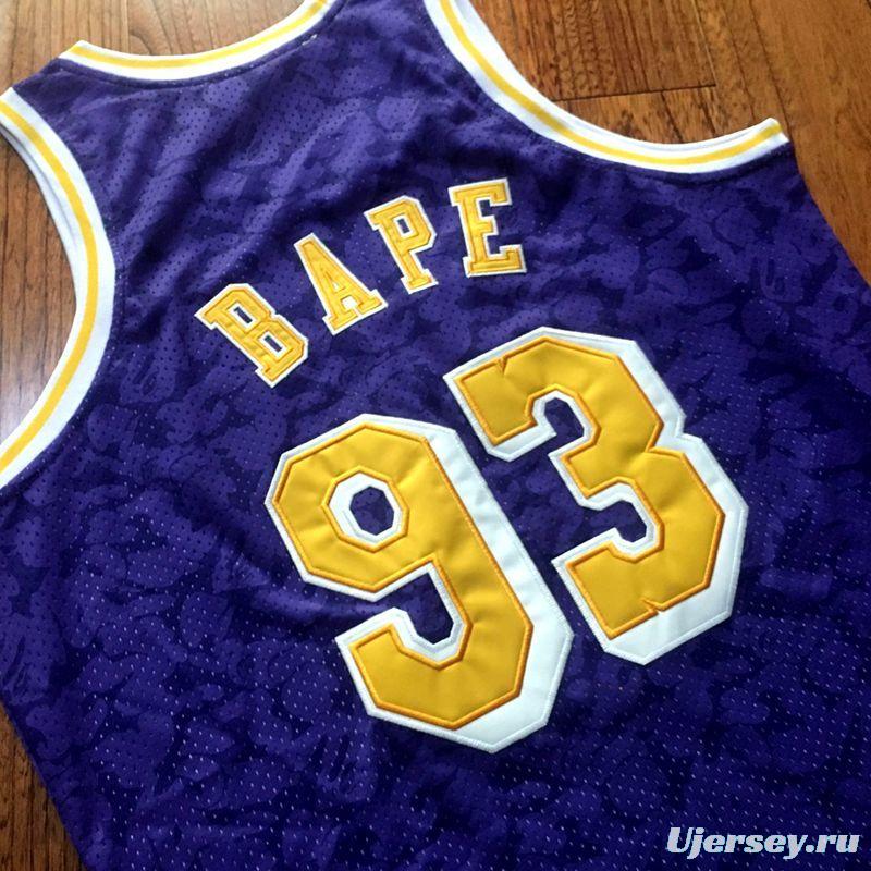 Men's BAPE Blue Retro Classic Team Jersey