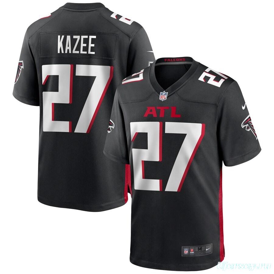 Men's Damontae Kazee Black Player Limited Team Jersey