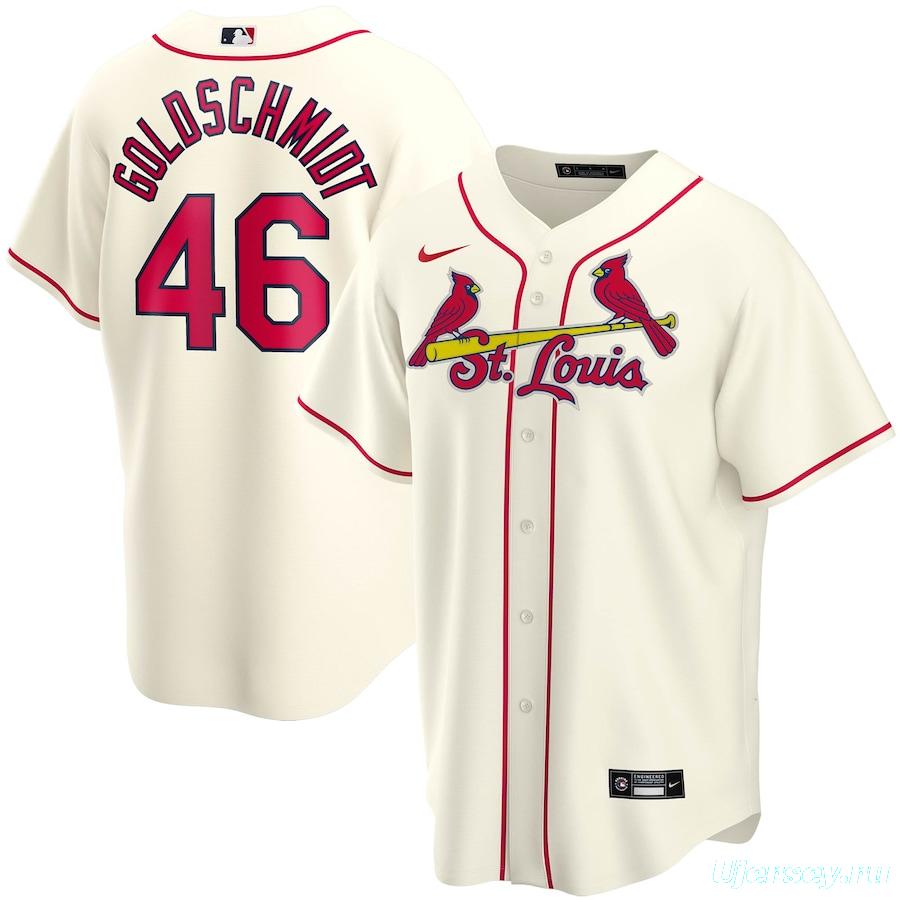 Men's Paul Goldschmidt Cream Alternate 2020 Player Team Jersey