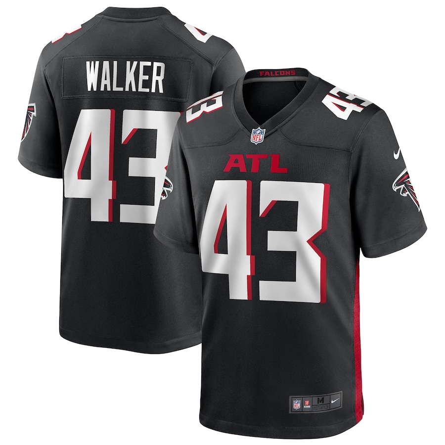 Men's Mykal Walker Black Player Limited Team Jersey