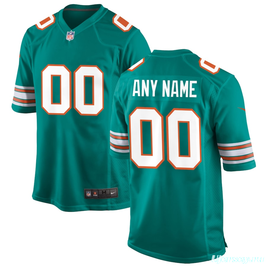 Men's Aqua Alternate Custom Limited Team Jersey