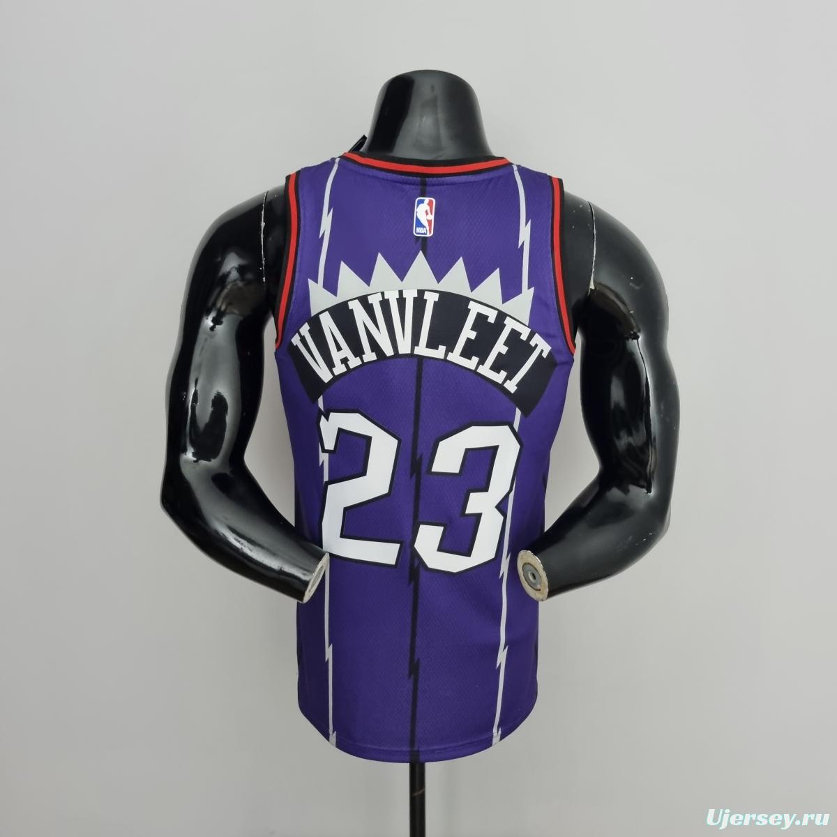 Toronto Raptors VANVLEET#23 Purple NBA Jersey