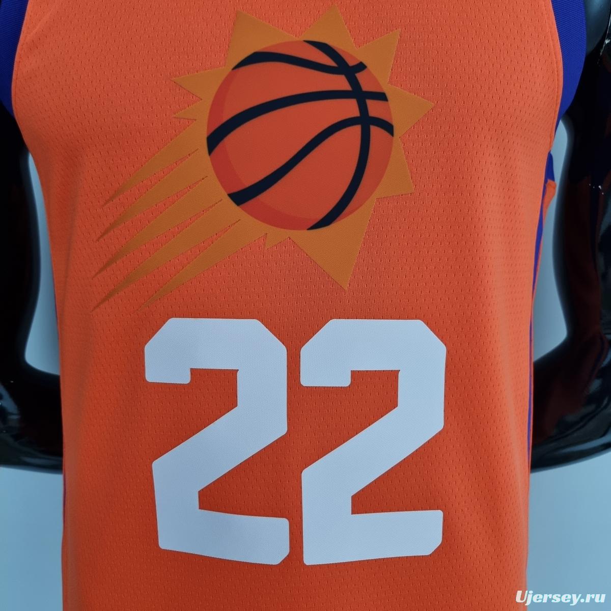 75th Anniversary AYTON#22 Phoenix Suns Jordan Theme Orange NBA Jersey