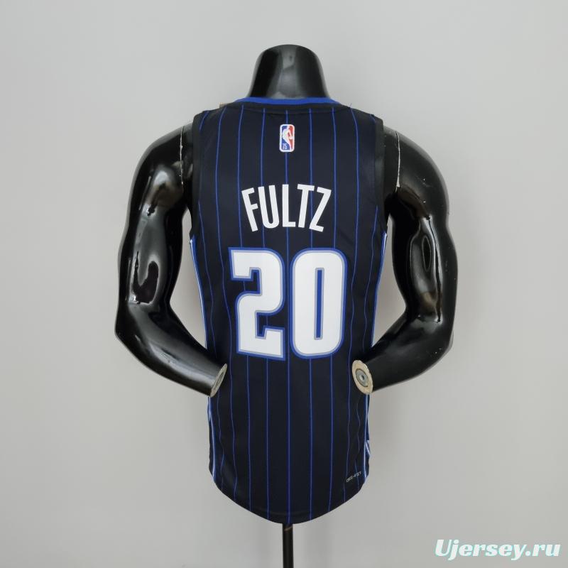 75th Anniversary Fultz#20 Orlando Magic Black NBA Jersey