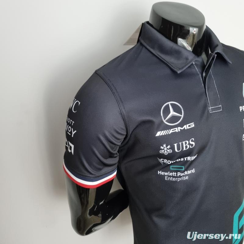 2022 F1 Formula One; Mercedes Benz #63 Polo Black