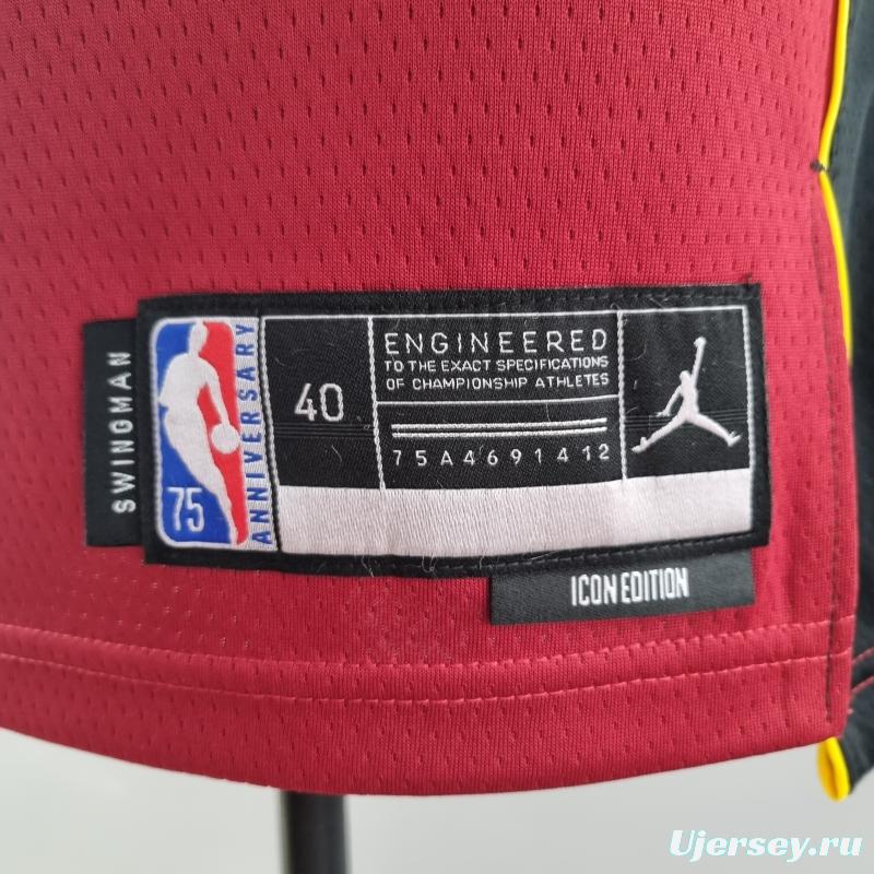 75th Anniversary Miami Heat Jordan HERRO#14 Burgundy NBA Jersey