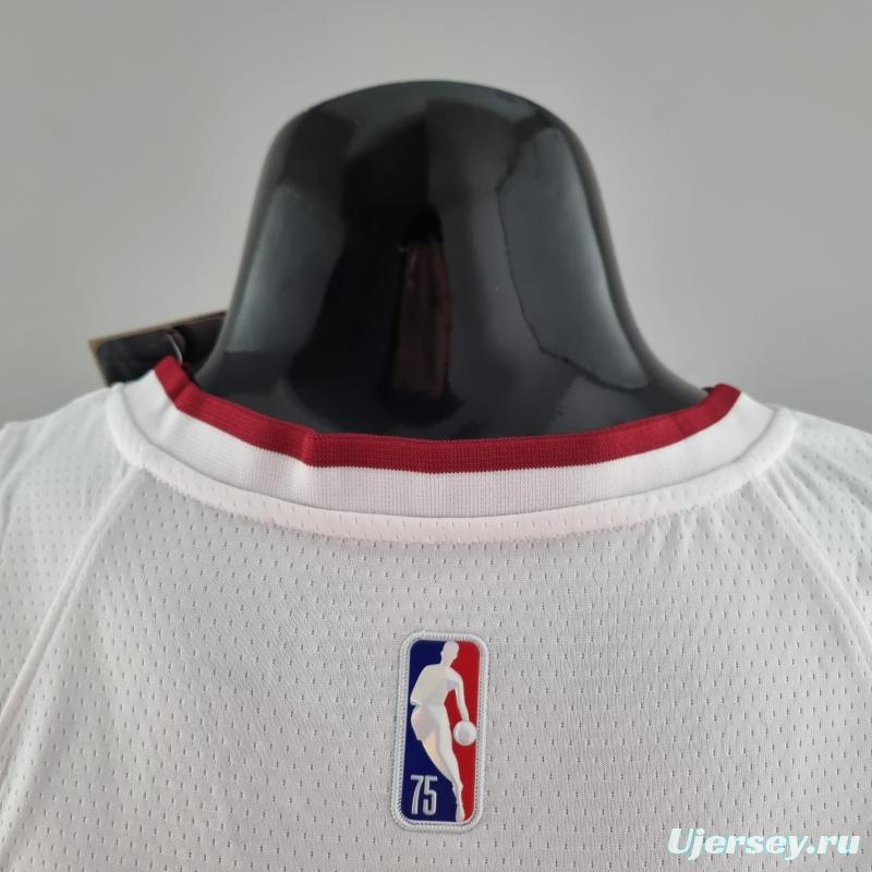 75th Anniversary Miami Heat OLADIPO#4 White NBA Jersey