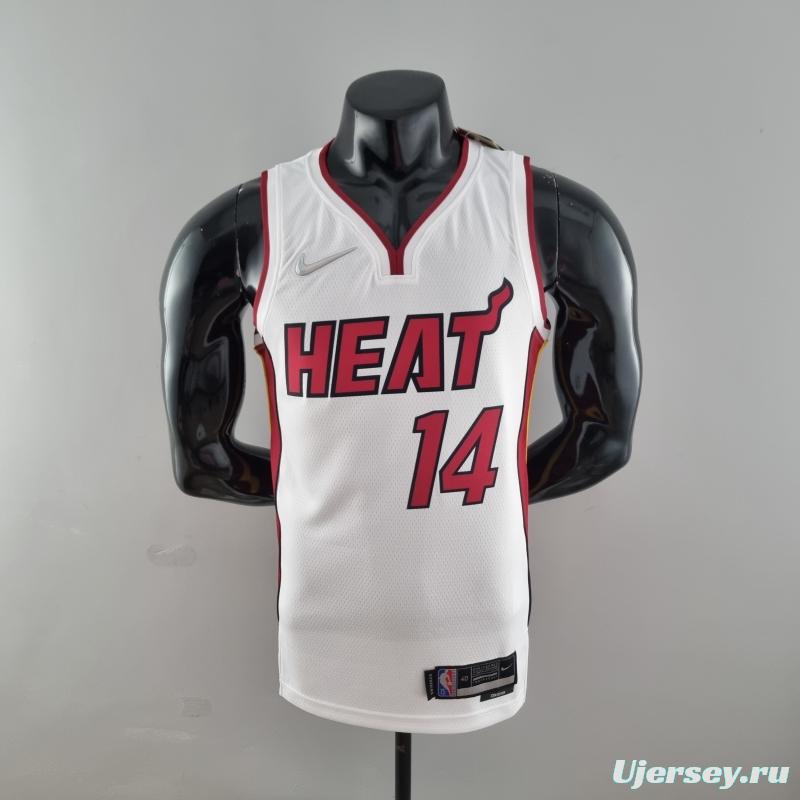 75th Anniversary Miami Heat HERRO#14 White NBA Jersey