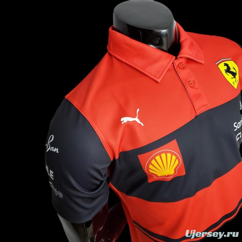 New F1 Formula One; Ferrari Racing Suit Polo Red 