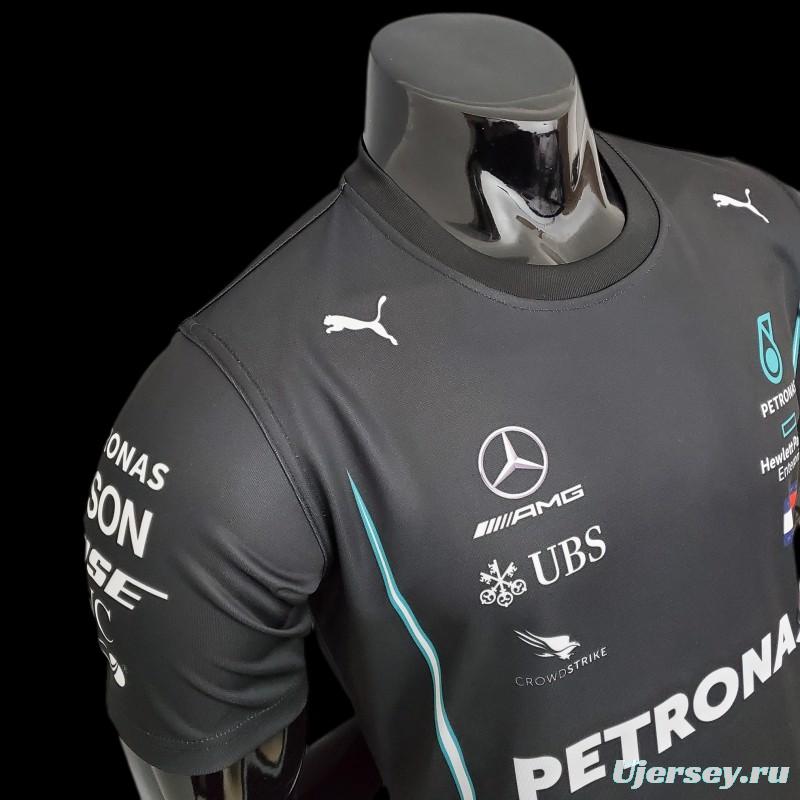 F1 Formula One Racing Suit; 2021 Mercedes Black 