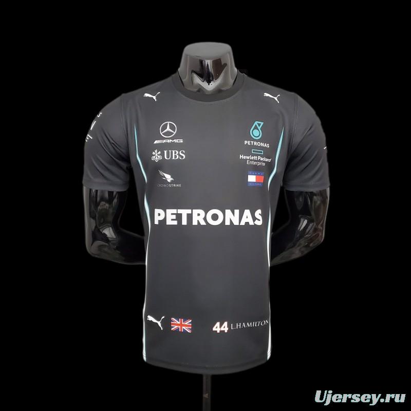 F1 Formula One Racing Suit; 2021 Mercedes Black 