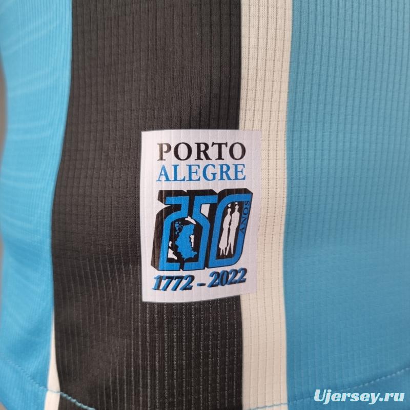 Player Version 22/23 Gremio Home  Soccer Jersey