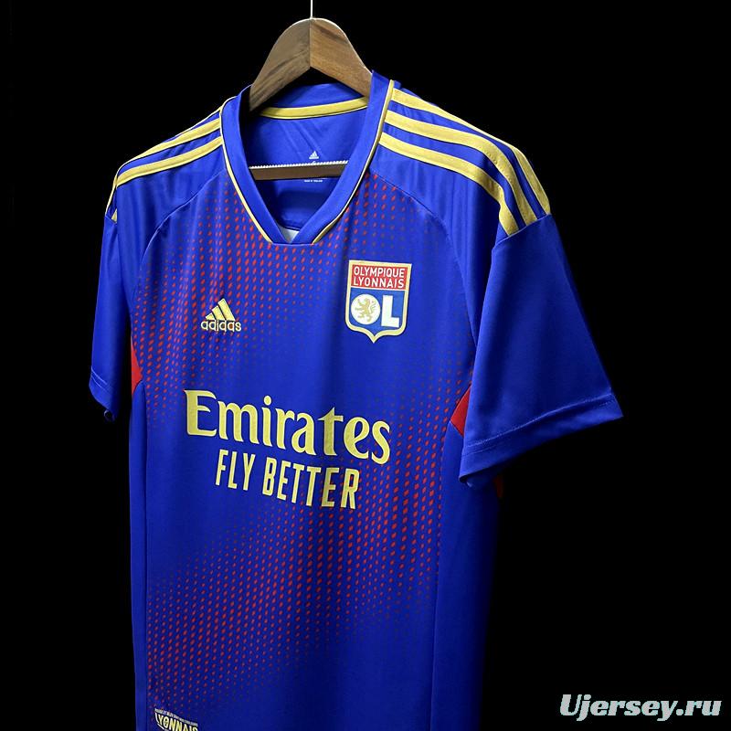 22/23 Lyon 3rd Away Soccer Jersey