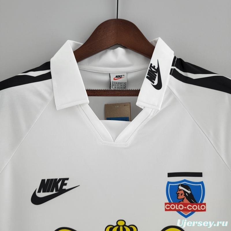 Retro 1995 Long Sleeve Colo Colo Home Soccer Jersey