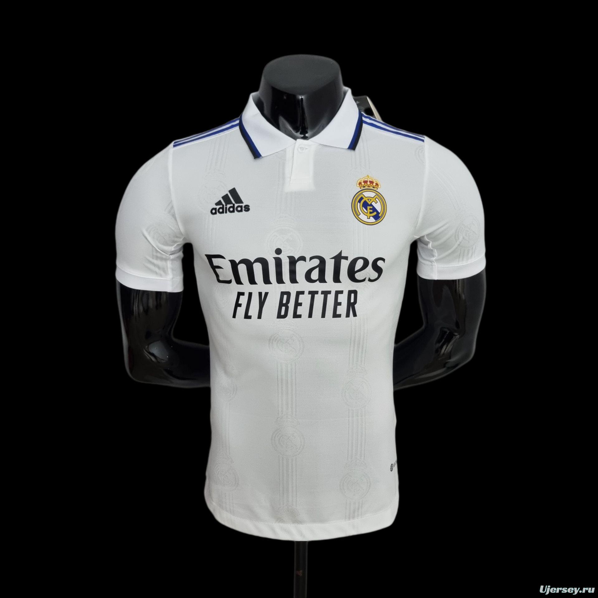 Player Version 22/23 Real Madrid Home Soccer Jersey