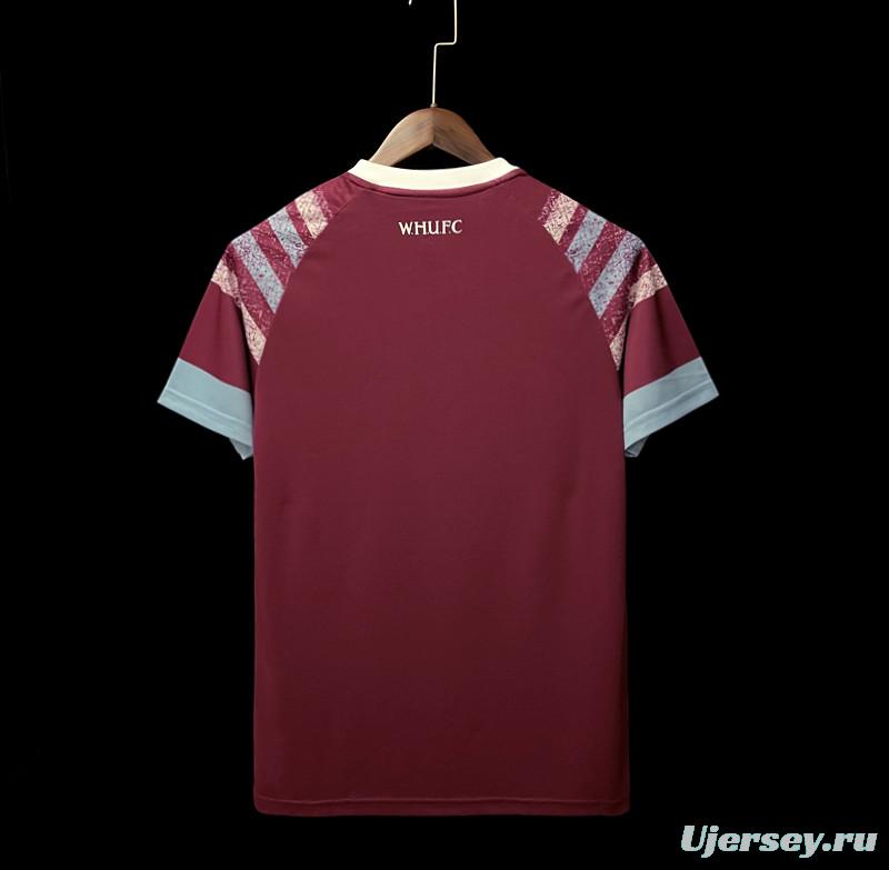 22/23 West Ham Home Soccer Jersey