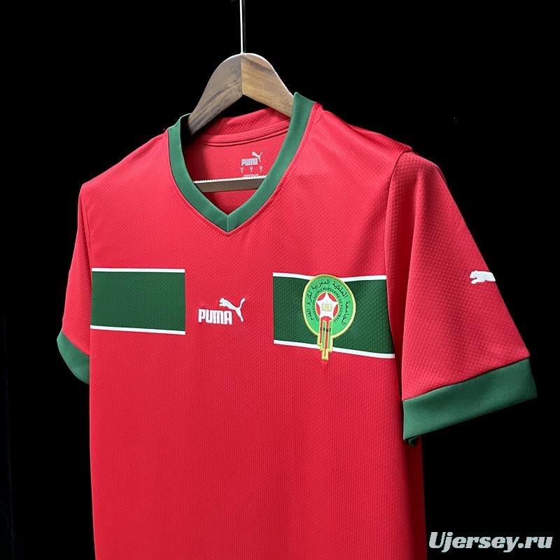 2022 Morocco Home Soccer Jersey