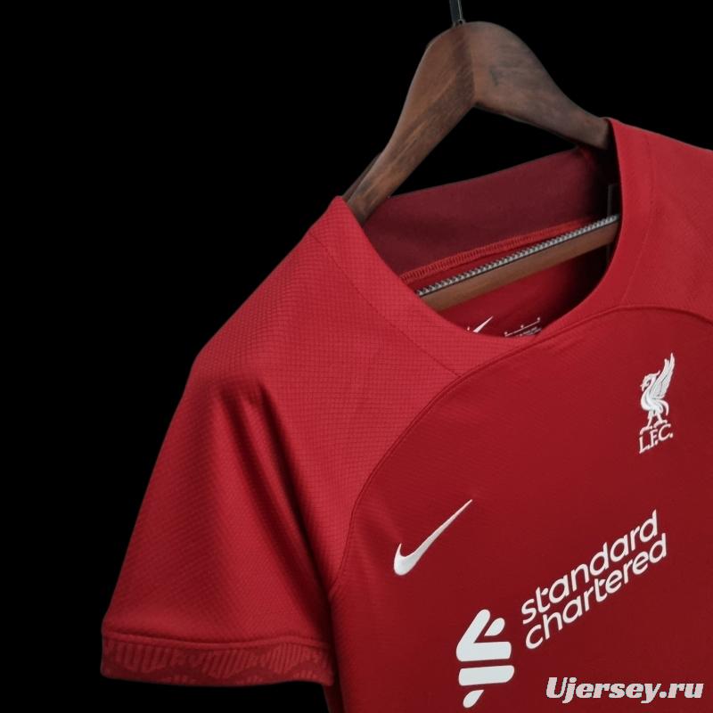 22/23 Women Liverpool Home Soccer Jersey