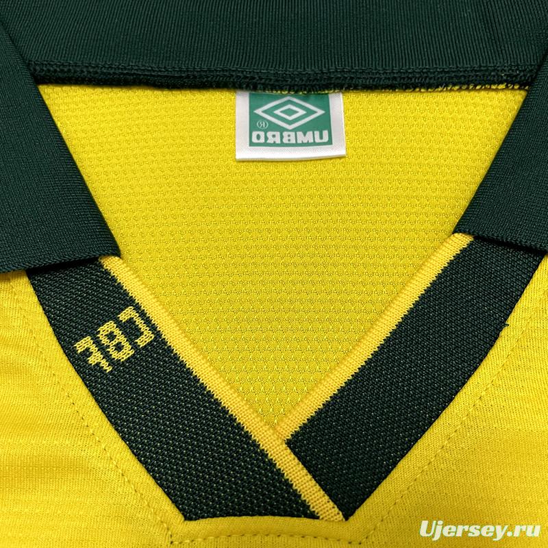 Retro 1994 Brazil Home Soccer Jersey