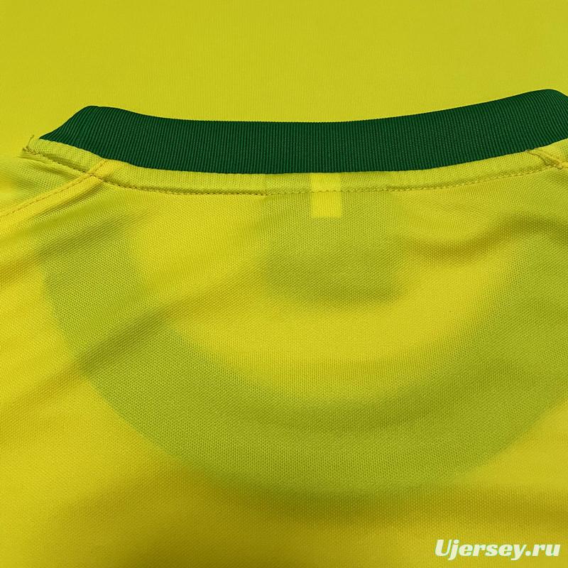 Retro 1970 Brazil Home Soccer Jersey