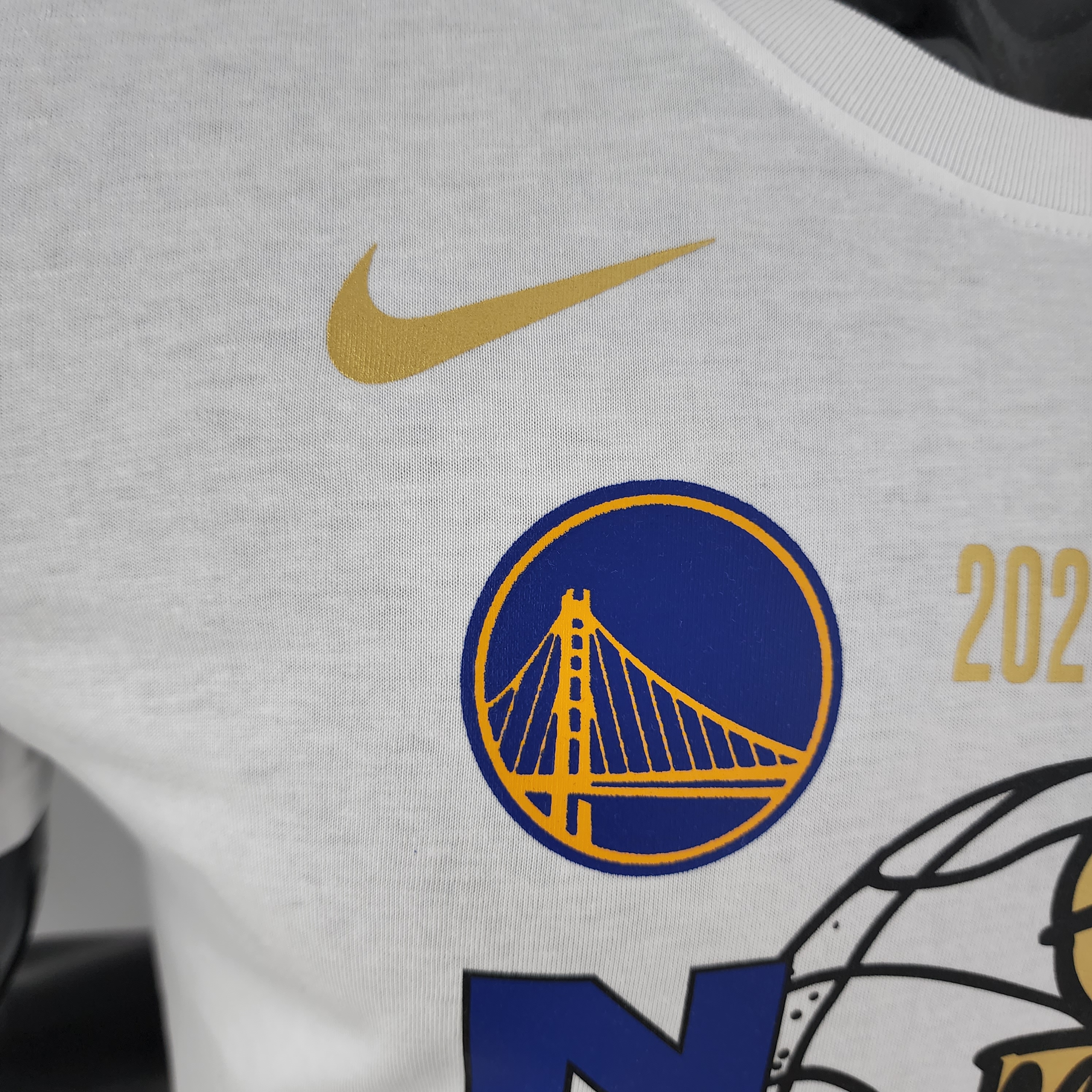 NBA Golden State Warriors Championships White T-shirts#K000183