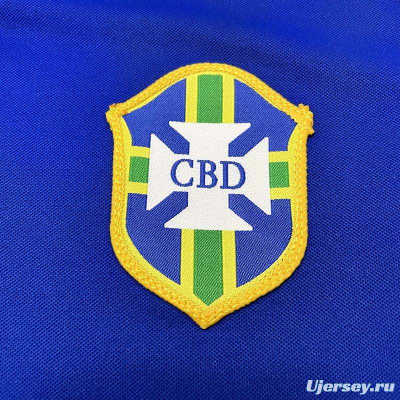 Retro 1957 Brazil Away Soccer Jersey