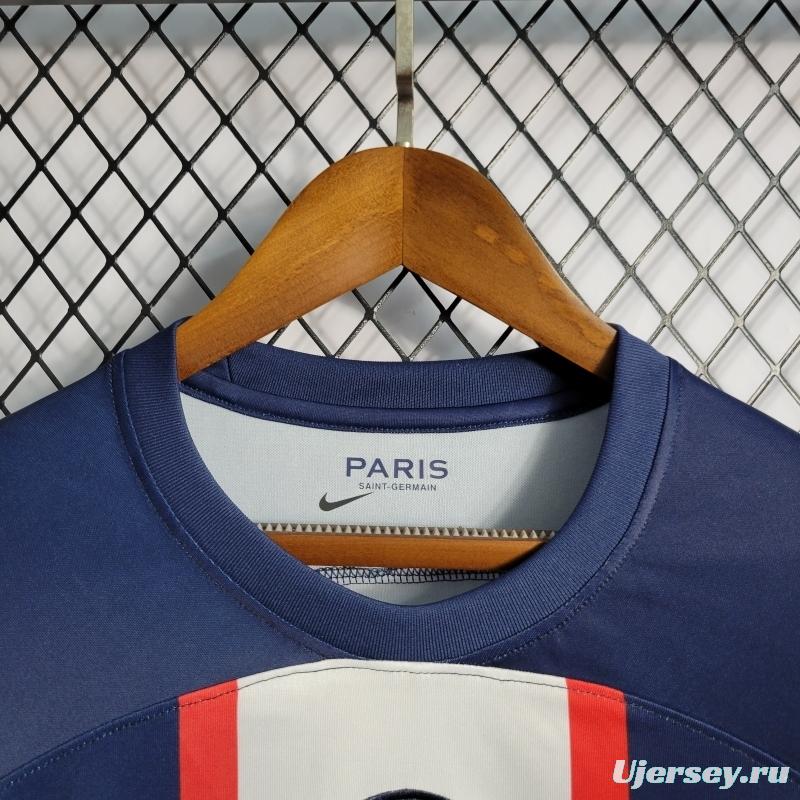 22/23 Long Sleeve PSG Paris Home Soccer Jersey