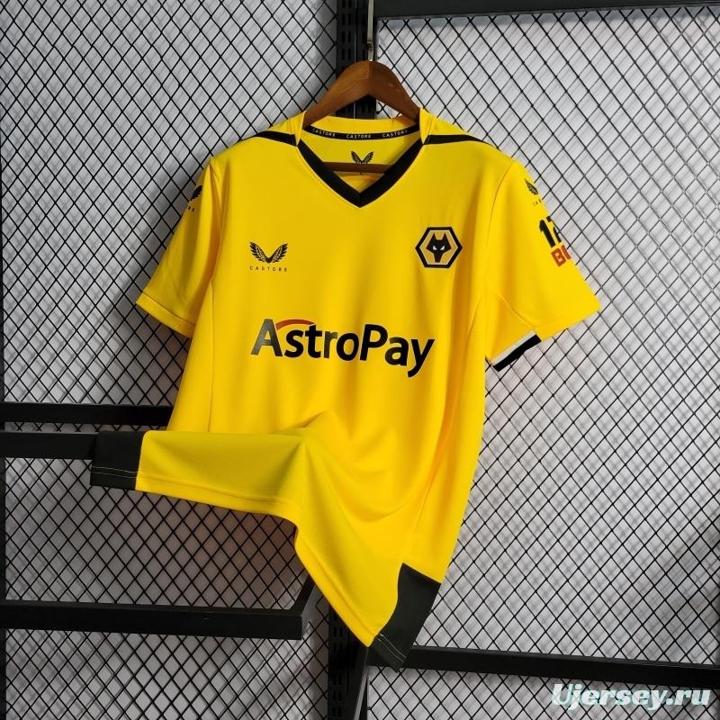 22/23 Wolverhampton Wanderers Home Soccer Jersey