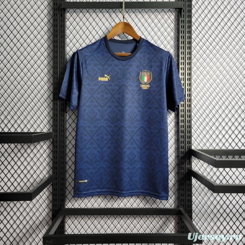 2022 Italy European Championship Special Edition Royal Blue Jersey