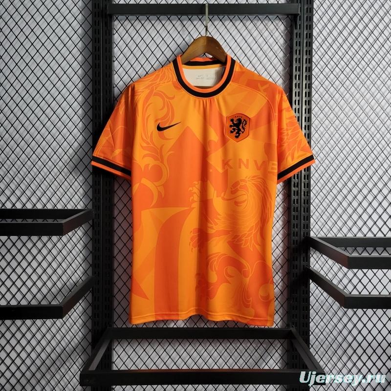 2022 Netherlands Training Orange Jersey