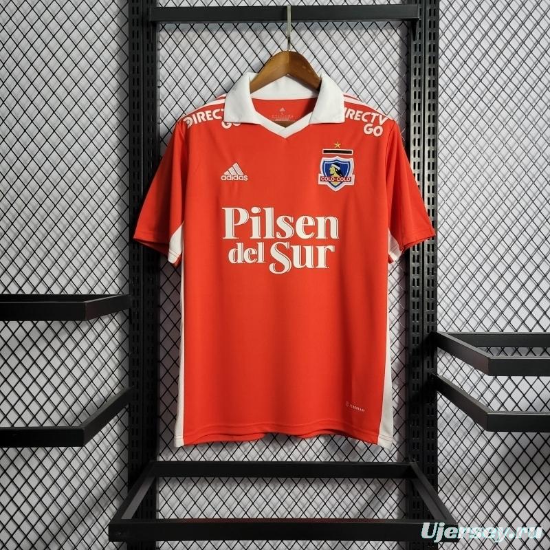 22/23 Colo Colo Third Red Soccer Jersey