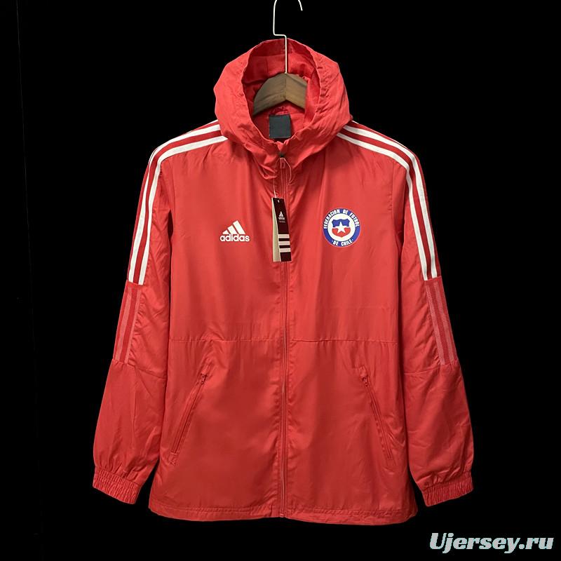 2022 Windbreaker Chile Home Soccer Jersey