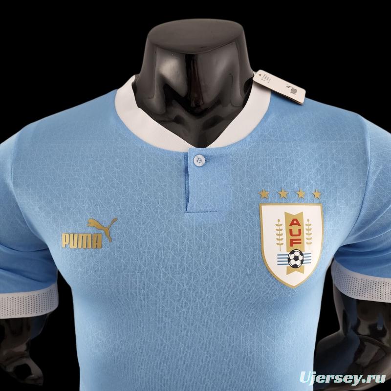 Player Version 2022 Uruguay Home Soccer Jersey