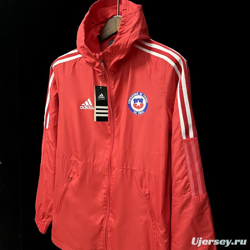 2022 Windbreaker Chile Home Soccer Jersey