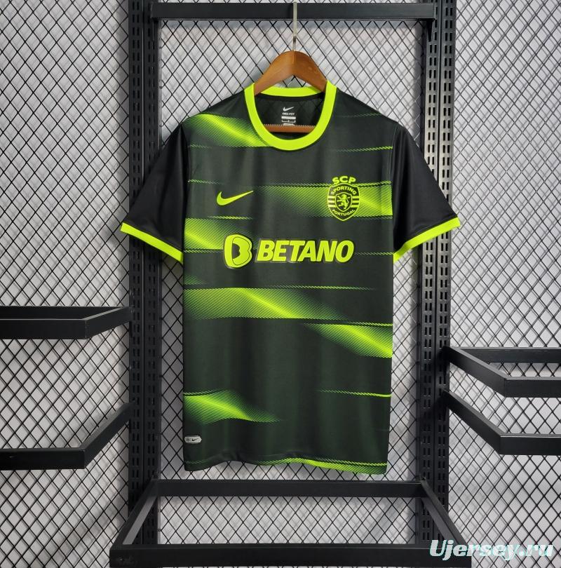 22 23 Sporting Lisbon Away Soccer Jersey