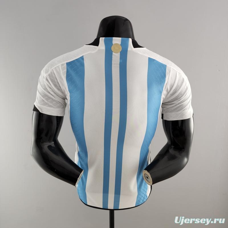 Player Version 2022 Argentina Home Soccer Jersey