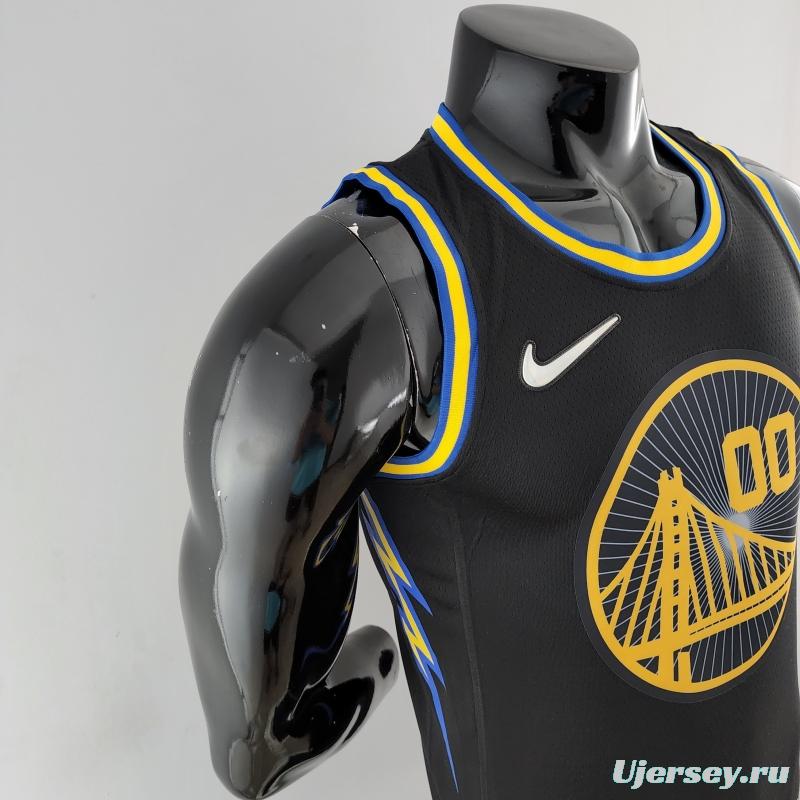 2022 75th Anniversary KUMINGA #00 Warriors City Edition Black NBA Jersey