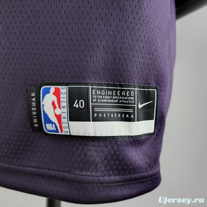 Minnesota Timberwolves TOWNS#32 Black And Purple NBA Jersey