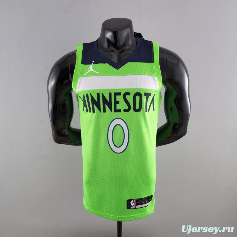 Minnesota Timberwolves RUSSELL#0 Air Jordan NBA Jersey Blue