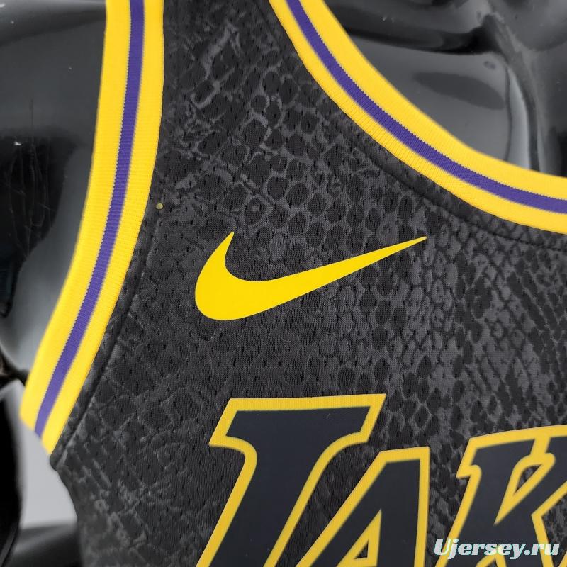 TOSCANO#95 Los Angeles Lakers Black NBA Jersey