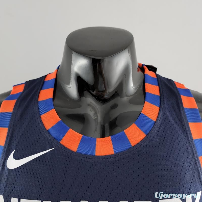 New York Knicks Barrett #9 Striped NBA Jersey