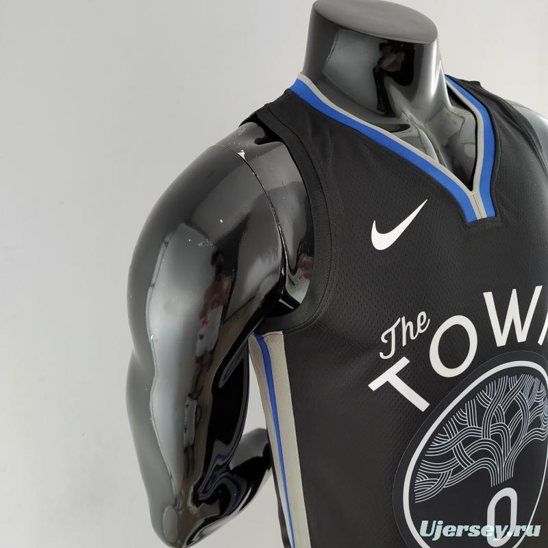 2020 PAYTON II#0 Warriors City Edition Black And Grey NBA Jersey