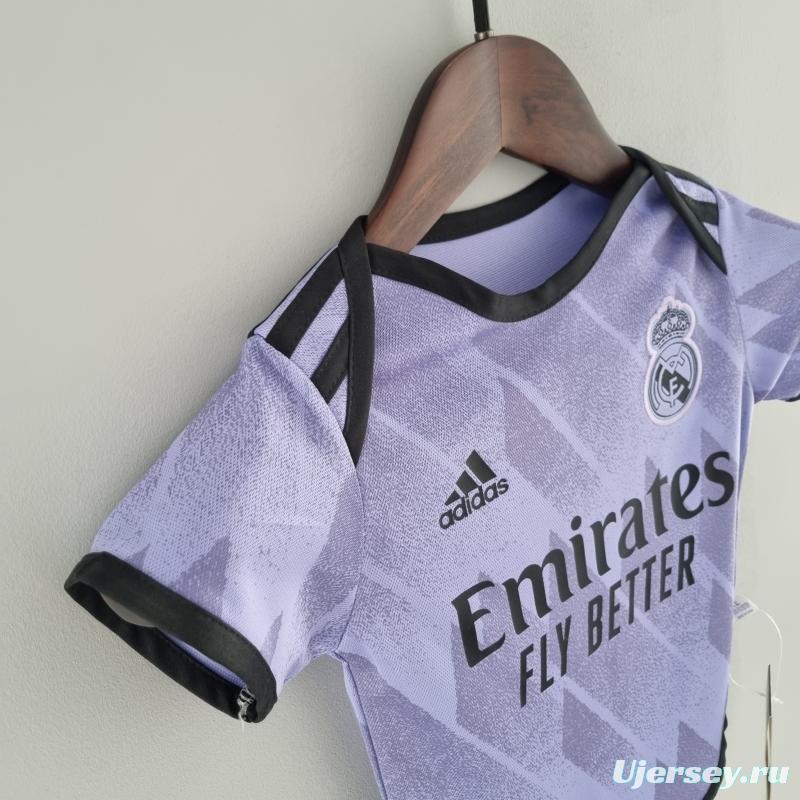 22/23 Real Madrid Away Baby KM#0031 9-12 Soccer Jersey