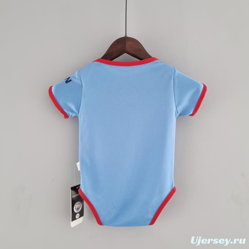 22/23 Manchester City Home Baby KM#0029 9-12 Soccer Jersey