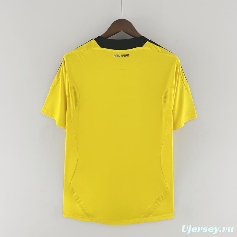 Retro Real Madrid 11/12 Goalkeeper Yellow Jersey