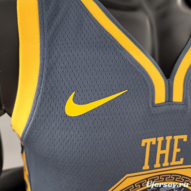 2018 WIGGINS #22 Golden State Warriors Grey NBA Jersey